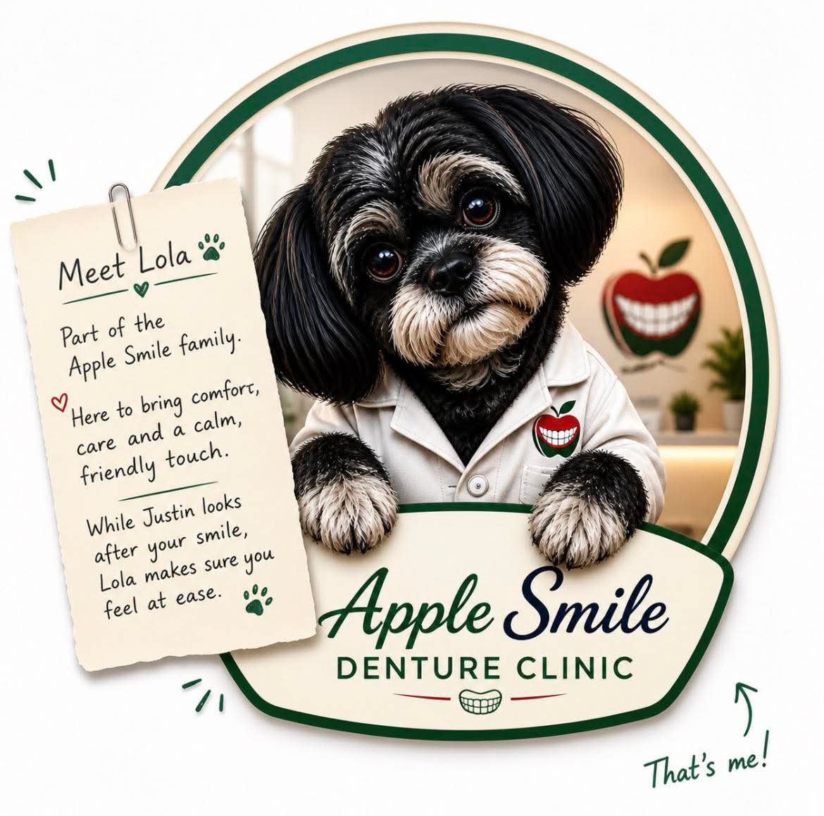 Lola, the Apple Smile clinic companion